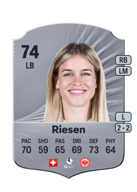 Nadine Riesen Rare 74 OVR