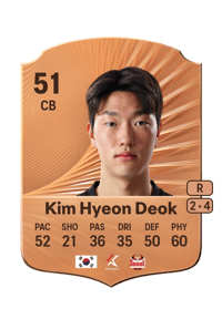 Kim Hyeon Deok Rare 51 OVR