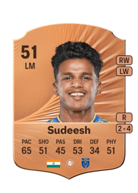Nihal Sudeesh Rare 51 OVR