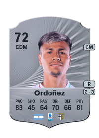 Christian Ordoñez Rare 72 OVR
