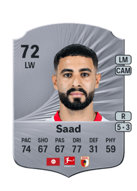 Elias Saad Rare 72 OVR