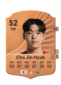 Cho Jin Hyuk Rare 52 OVR