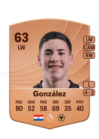 Enso González Common 63 OVR