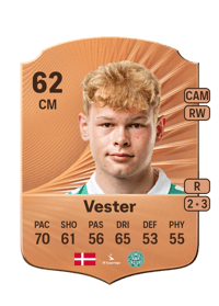 Jakob Vester Rare 62 OVR