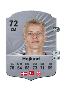 Oscar Højlund Rare 72 OVR