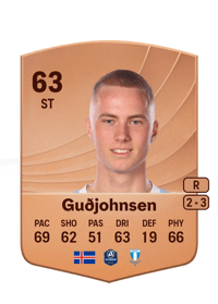 Daníel Guðjohnsen Common 63 OVR