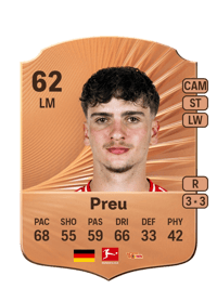 David Preu Rare 62 OVR