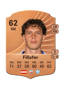 Maximilian Fillafer Rare 62 OVR