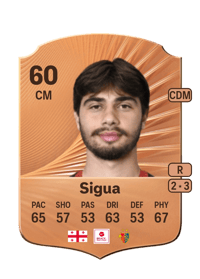 Gabriel Sigua Rare 60 OVR