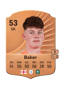 Zak Baker Rare 53 OVR