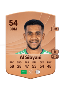Faisal Al Sibyani Common 54 OVR