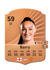 Keira Barry Rare 59 OVR