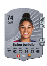 Sydney Schertenleib Rare 74 OVR