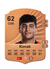 Yunus Emre Konak Rare 62 OVR