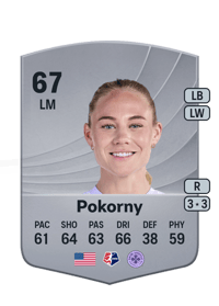 Maddie Pokorny Common 67 OVR