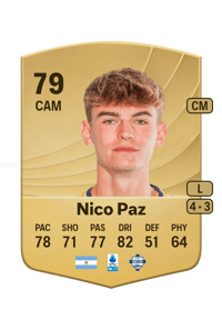 Nico Paz Common 79 OVR