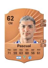 Luciano Pascual Rare 62 OVR
