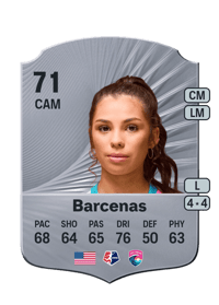 Melanie Barcenas Rare 71 OVR