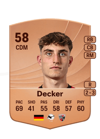 Elias Decker Common 58 OVR