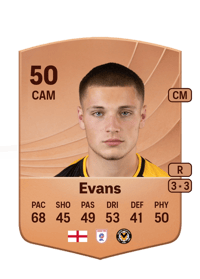 Corey Evans Common 50 OVR