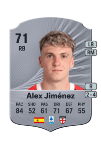Álex Jiménez Rare 71 OVR