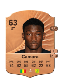 Amady Camara Rare 63 OVR