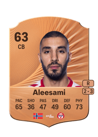 Ayoub Aleesami Rare 63 OVR