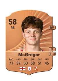 Joel McGregor Rare 58 OVR