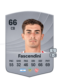 Valentín Fascendini Common 66 OVR