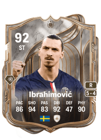 Zlatan Ibrahimović UT Prime Heroes 92 OVR