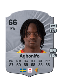 Jeremy Agbonifo Rare 66 OVR