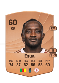 Jeannot Esua Common 60 OVR
