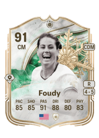 Julie Foudy Winter Wildcards Icon 91 OVR