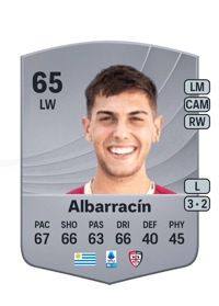 Agustín Albarracín Common 65 OVR