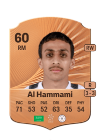 Hammam Al Hammami Rare 60 OVR