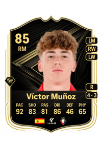 Víctor Muñoz Team of the Week 85 OVR