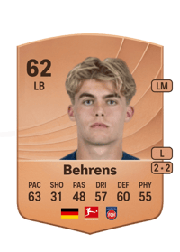 Hennes Behrens Common 62 OVR
