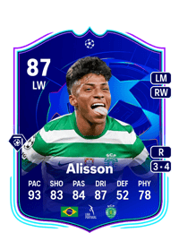 Alisson UCL Road to the Knockouts 87 OVR
