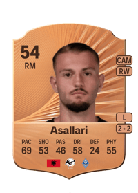 Kushtrim Asallari Rare 54 OVR