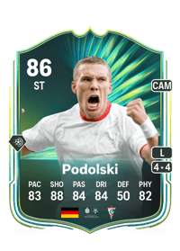 Lukas Podolski Moments 86 OVR