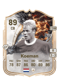 Ronald Koeman Thunderstruck ICON 89 OVR