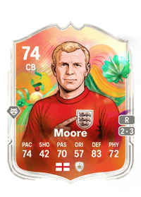 Bobby Moore World Tour Silver Stars 74 OVR