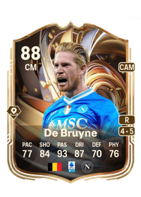 Kevin De Bruyne Ratings Reload 88 OVR