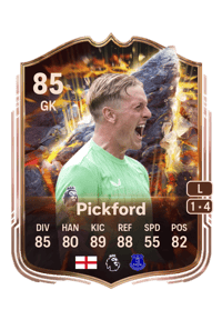 Jordan Pickford Cornerstones 85 OVR
