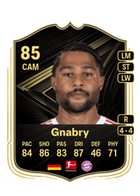 Serge Gnabry Team of the Week 85 OVR