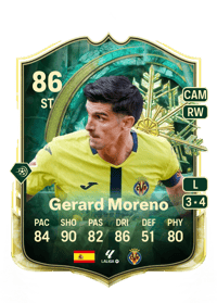 Gerard Moreno WINTER WILDCARDS 86 OVR