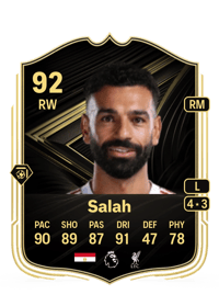 Mohamed Salah Team of the Week 92 OVR