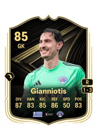 Andreas Gianniotis Team of the Week 85 OVR