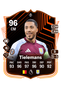 Youri Tielemans UEL Road to the Final 96 OVR