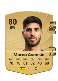 Marco Asensio Common 80 OVR